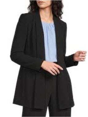 Calvin Klein Black Open-Front Blazer